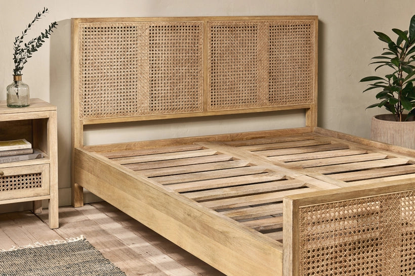 Sahara Cane & Mango Wood Bed King