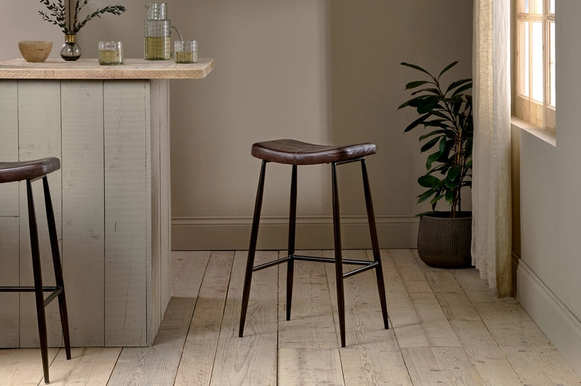 Jesse Leather Counter Stool