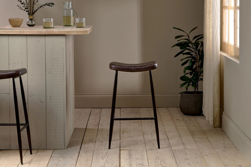 Jesse Leather Counter Stool