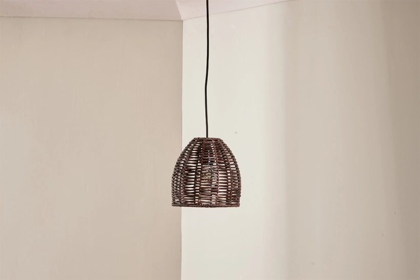 Nono Rattan Conical Pendant - Extra Small